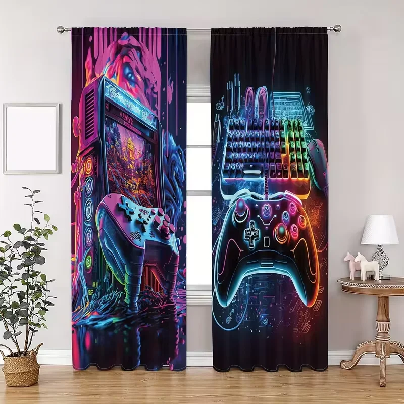 Rideaux de style arcade rétro  - Retro Gaming Youtube avis et prix