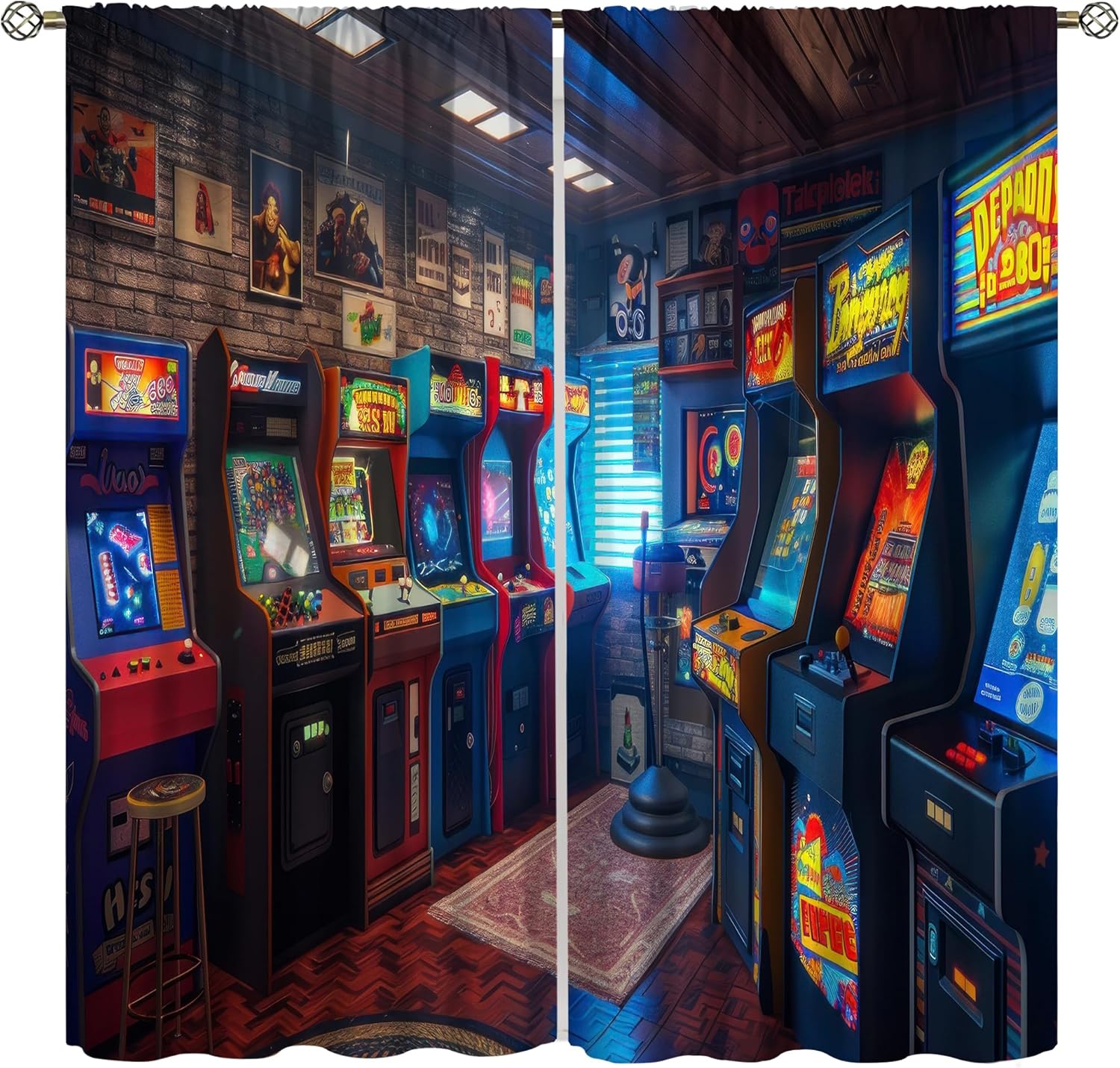 Rideaux occultants style année - Retro Gaming Youtube avis et prix