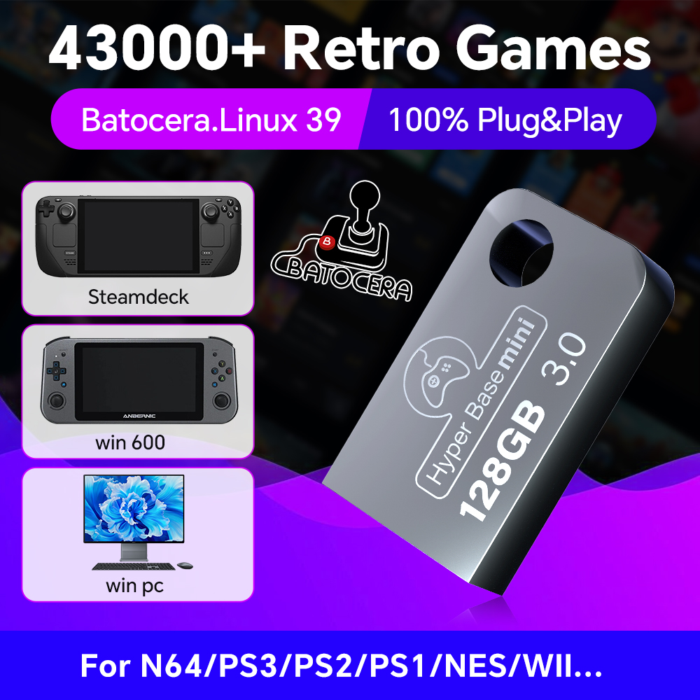 Batocera 128G clé USB pour Win - Retro Gaming N64 avis et prix